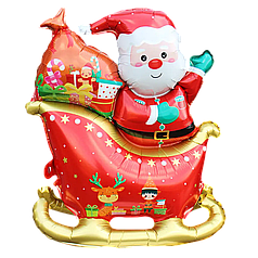 НР203 Стояча фігура КИТАЙ-КТ Санта на санях (УП)