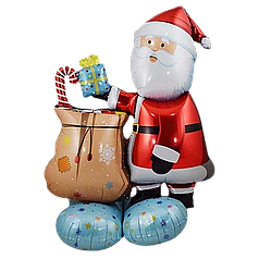 НР204 Стояча фігура КИТАЙ-КТ Санта з подарунками (УП)