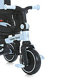 Велосипед триколісний із ручкою Turbotrike блакитний MT 1036 blue, фото 4