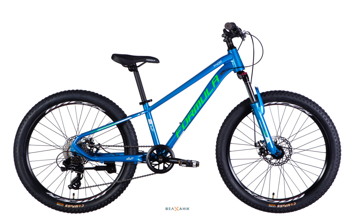 Велосипед 24/quot; Formula THOR DD CS (рама 12/quot;) AL синьо-зелений, фото 1