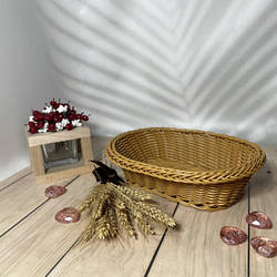 Кошик для хліба плетений 28х21х8см Helios 7313