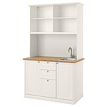 ÖNNERUP Міні кухня, кремовий, 130х64х219 см IKEA 394.783.50