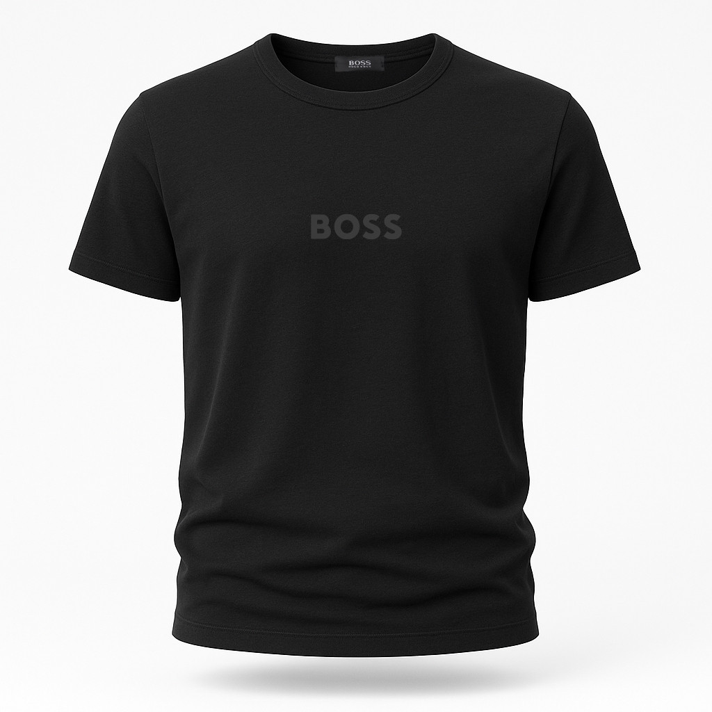 Чоловіча футболка BOSS чорного кольору, фото 1