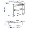 TROFAST Шафа настінна - сосна світла морилка біла/біла 32х21х30 см IKEA 695.755.14, фото 5