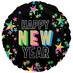 НР032 Коло 18" ANAGRAM-АН Happy New Year  - неон (УП)