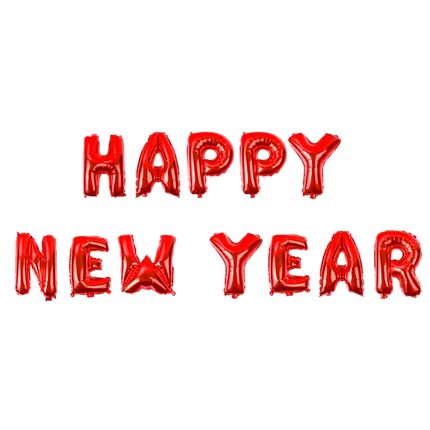 Гірлянда КИТАЙ-КТ Happy New Year червоні літери (УП), фото 1
