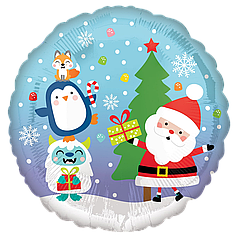 НР038 Коло 18" ANAGRAM-АН Дід мороз і звірі (УП)