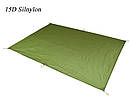 Тент туристичний Flame's creed Nylon 15D silicone Rip stop 5000 мм. зелений, фото 10