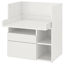 SMASTAD  Письмовий стіл, білий білий/з 2 ящиками, 90x79x100 см IKEA 595.832.27