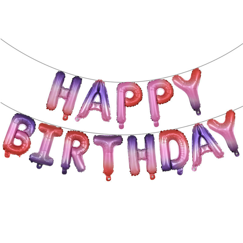 Кулі Happy birthday фольговані 16 дюймів різнобарвний, фото 1