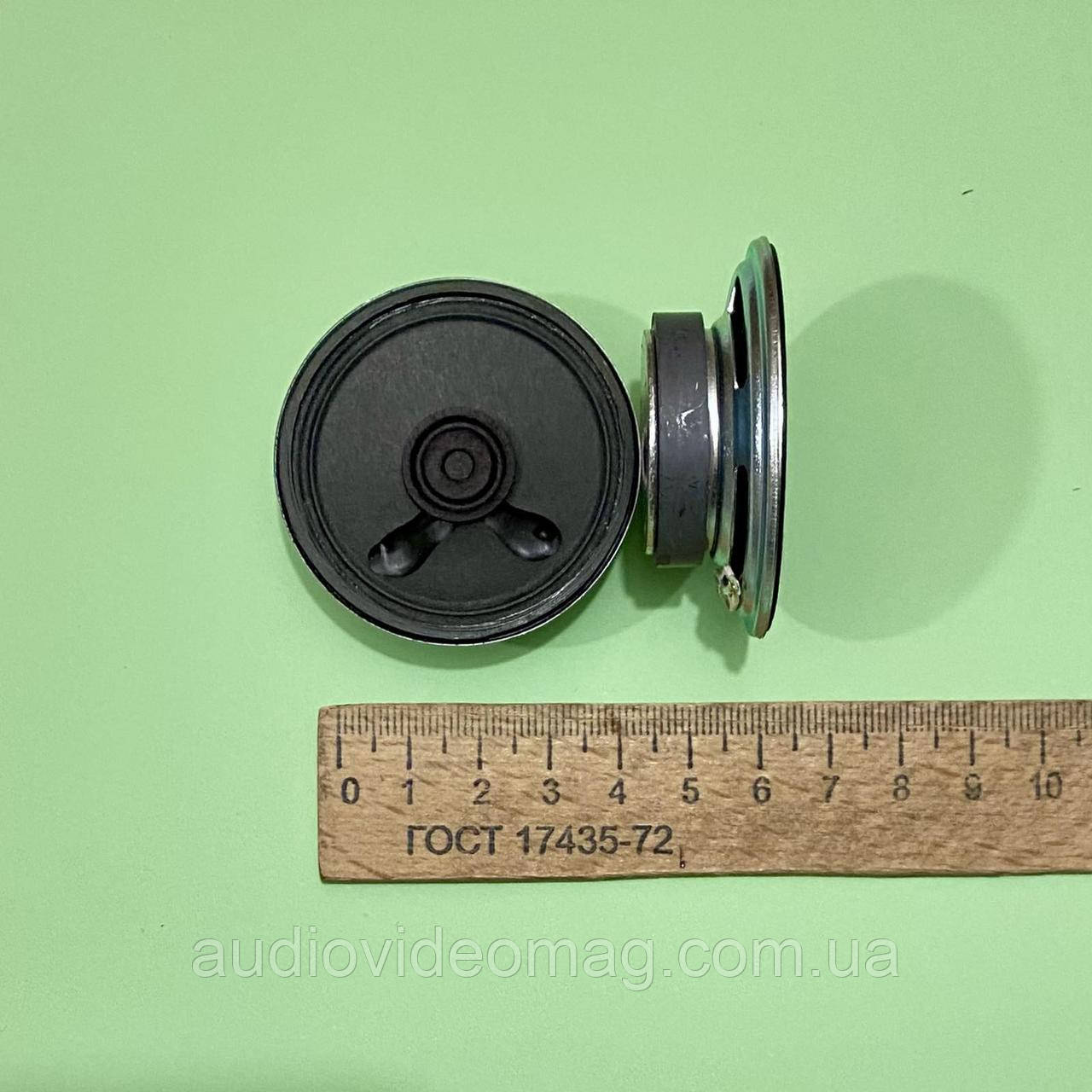 Динамік, опір 8 Ом, 0.5 Вт, діаметр 50 мм, висота 20 мм , металевий корпус, фото 1