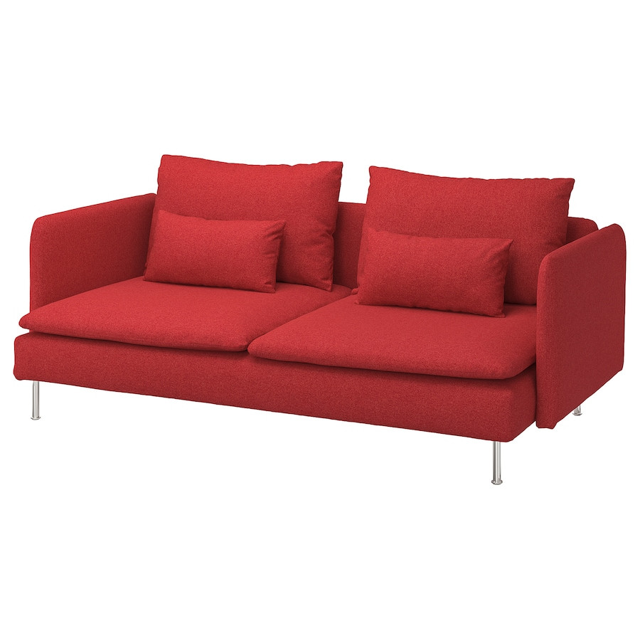 Диван 3-місний IKEA SÖDERHAMN Червоний Tonerud 095.144.58