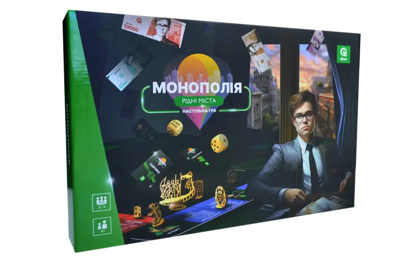 Настільна гра "Монополія Рідні міста" 1 шт.