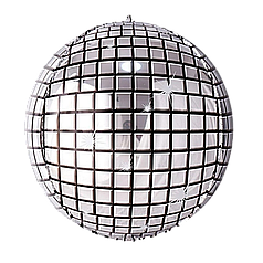 Сфера 32" КИТАЙ-КТ Диско куля срібло (УП)