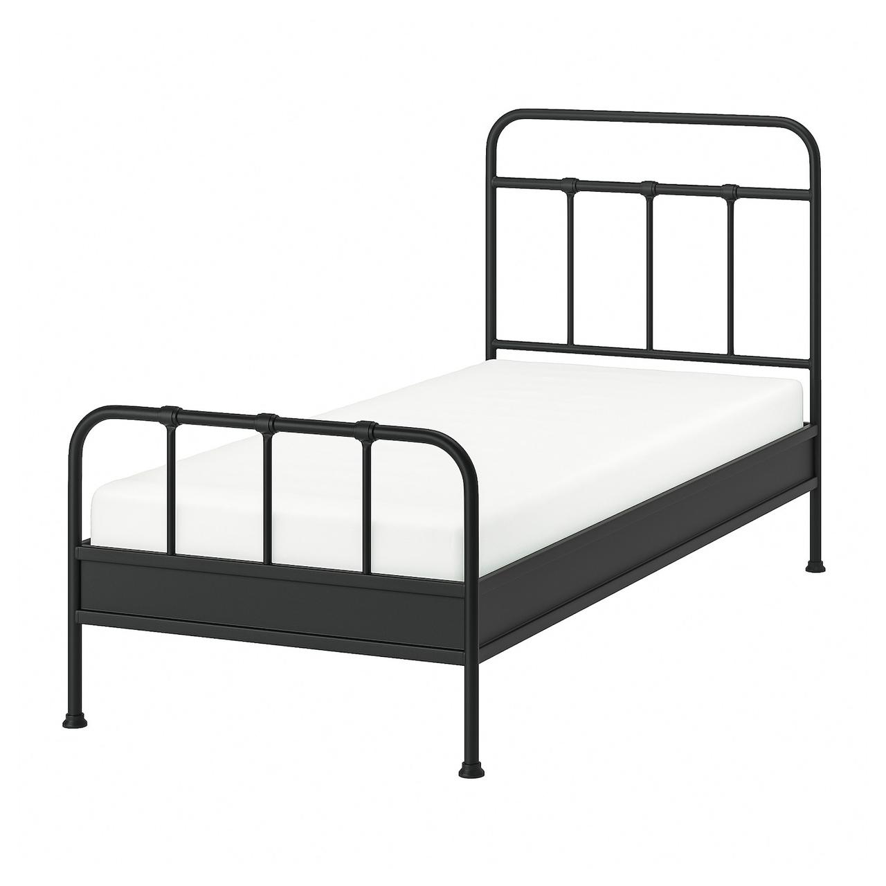 STJARNO  Каркас ліжка, антрацит/Leirsund, 90x200 см IKEA 395.634.14