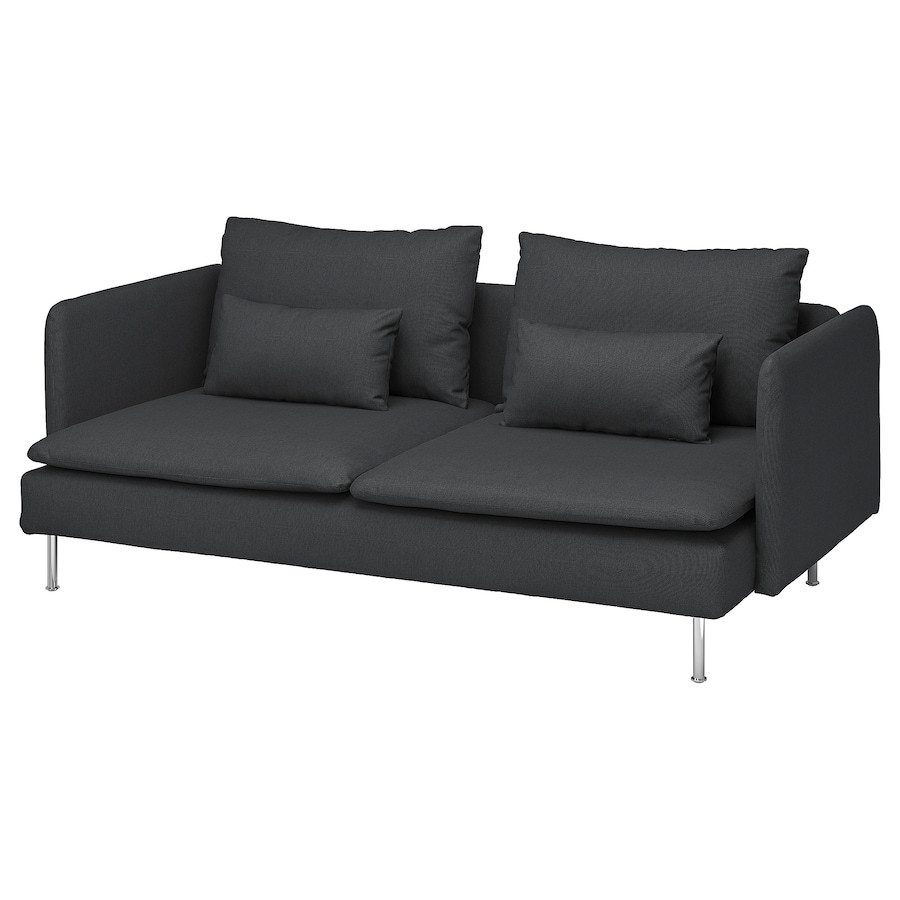 Диван 3-місний IKEA SÖDERHAMN Темно-сірий Fridtuna 394.496.21, фото 1