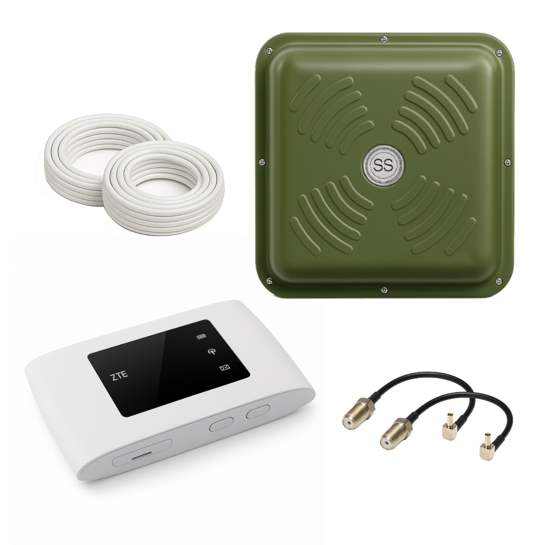 ТОП 4G wifi антенний комплект роутер ZTE MF 920u + антена панельна ENERGY MIMO 2x 15дБ 1700-2700 МГц