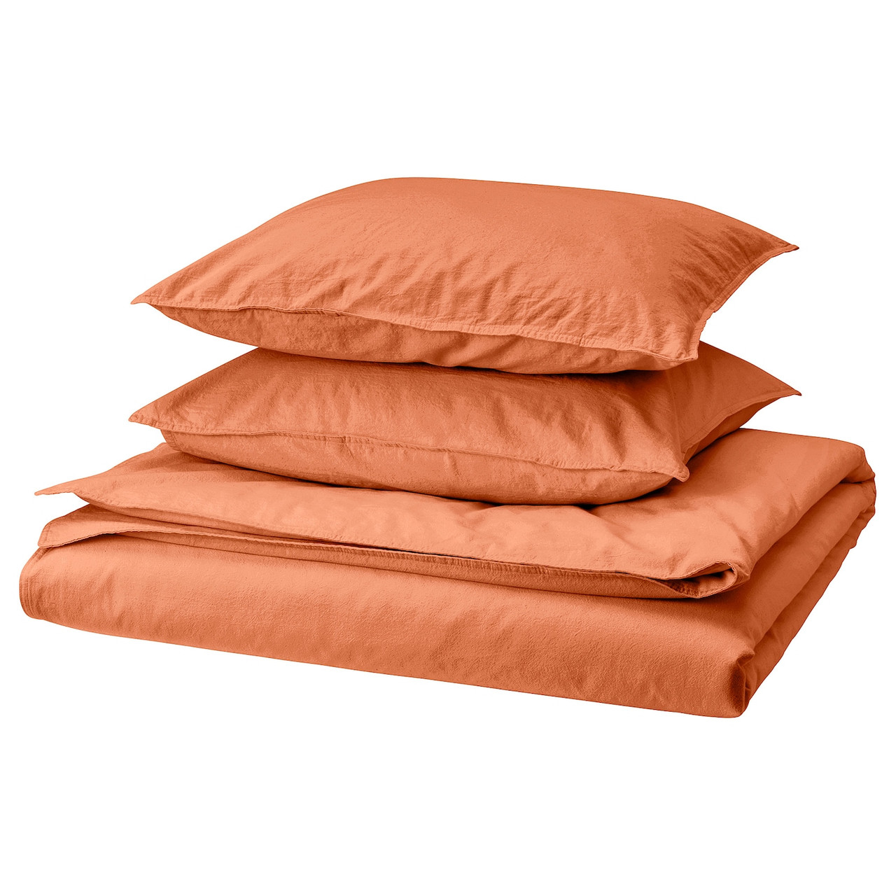 ANGSLILJA Підодіяльник і 2 наволочки, червоно-коричневий, 200х200/50х60 см IKEA 405.851.27