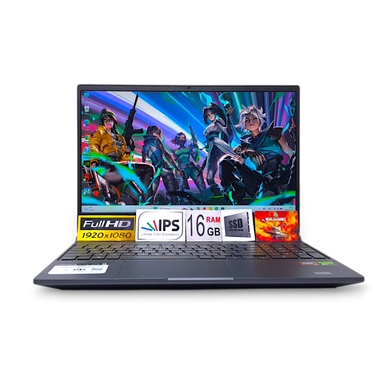 Ноутбук HP Victus FHD 15.6 IPS 144Hz Ryzen 5 8645HS 16Gb DDR5 SSD512GB RTX 4050 6GB 15-fb2082wm (A14MNUA)