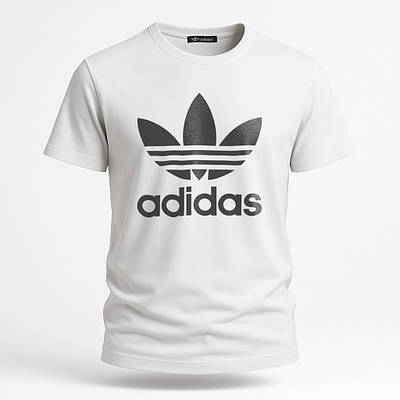 Чоловіча футболка біла Adidas з логотипом лілія