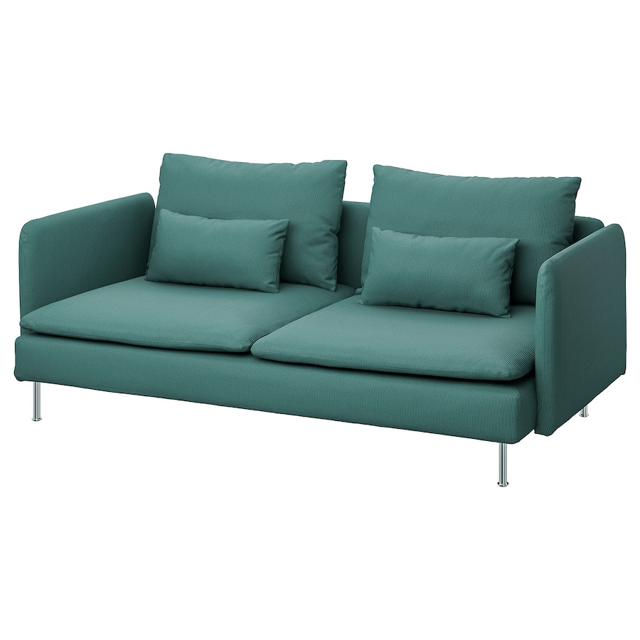 Диван 3-місний IKEA SÖDERHAMN Сіро-бірюзовий Kelinge 395.145.41