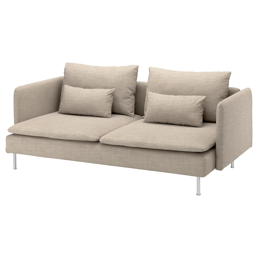Диван 3-місний IKEA SÖDERHAMN Біло-бежевий Hillared 694.305.83