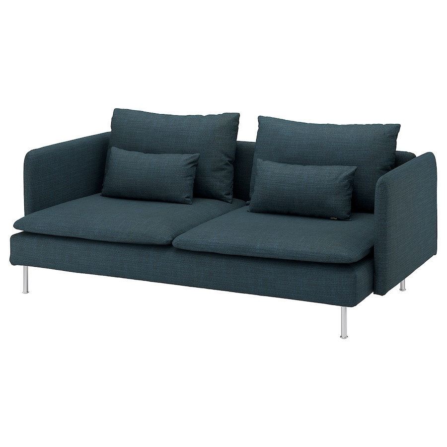 Диван 3-місний IKEA SÖDERHAMN Синьо-зелений Hillared 494.305.84