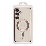 Чехол TPU Metallic Full Camera with Magsafe для Samsung Galaxy S25 5G (S931) Колір Gold, фото 8