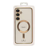 Чехол TPU Metallic Full Camera with Magsafe для Samsung Galaxy S25 5G (S931) Колір Gold, фото 5