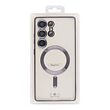 Чoхол TPU Metallic Full Camera with Magsafe для Samsung Galaxy S25 Ultra 5G (S938) Колір Green, фото 4