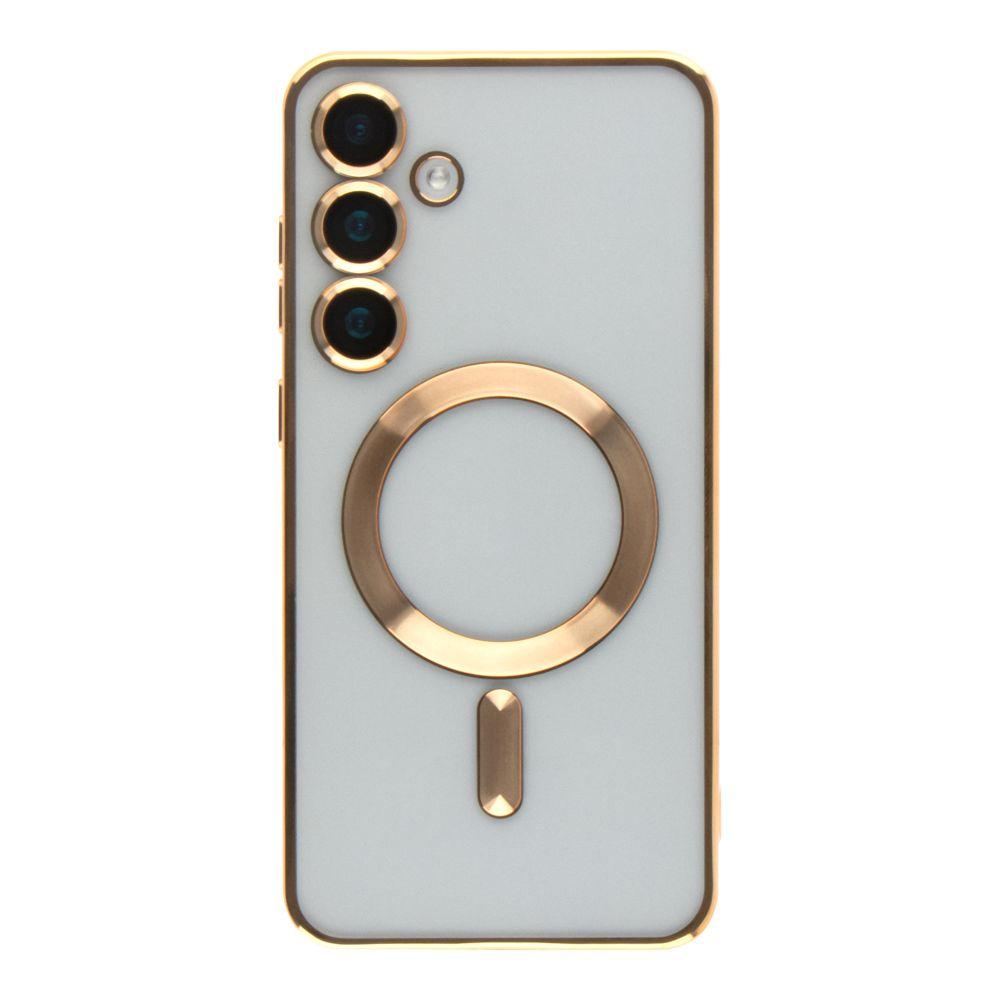 Чoхол TPU Metallic Full Camera with Magsafe для Samsung Galaxy S25+ 5G (S936) Колір Gold, фото 1