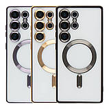 Чoхол TPU Metallic Full Camera with Magsafe для Samsung Galaxy S25 Ultra 5G (S938) Колір Green, фото 2