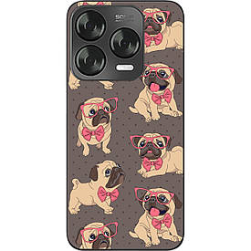 Бампер силіконовий Case для ZTE Blade V70 Design 4G з малюнком Мопсики