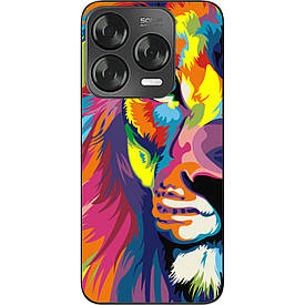 Бампер силіконовий Case для ZTE Blade V70 Design 4G з малюнком Яскравий лев