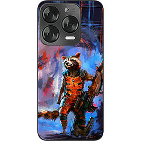 Силіконовий чохол Case для ZTE Blade V70 Design 4G з картинкою Єнот Ракета