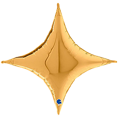 Зірка 4х-кінцева 30" GRABO-ГР Металік Золото | Gold (УП)