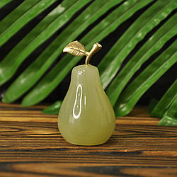 Груша із натурального каменю онікс, 4 см (колір, як на фото)