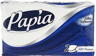 Серветки косметичні Papia Classic 2-шарові 300 шт
