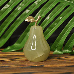 Груша із натурального каменю онікс, 4 см (колір, як на фото)