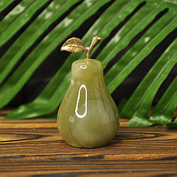 Груша із натурального каменю онікс, 4 см (колір, як на фото)