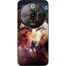 Чохол силіконовий Case для ZTE Nubia Focus Pro 5G з картинкою Космічний вовк