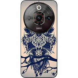 Бампер силіконовий Case для ZTE Nubia Focus Pro 5G з малюнком Філін