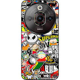 Бампер силіконовий Case для ZTE Nubia Focus Pro 5G з малюнком Креатив