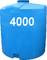 Емкость вертикальная круглая 4000 литров ПластБак