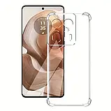 Протиударний прозорий чохол для Motorola Moto Edge 50 Ultra, фото 3