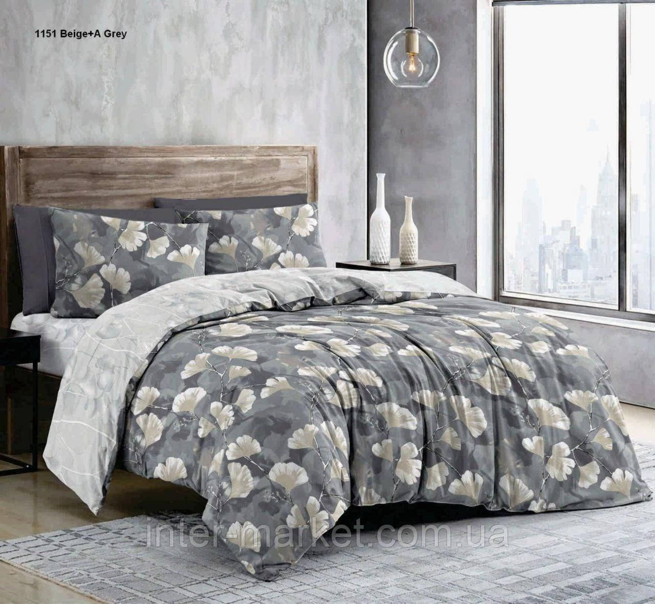 Двуспальний комплект якісної постільної білизни Бязь Gold Lux 180*200