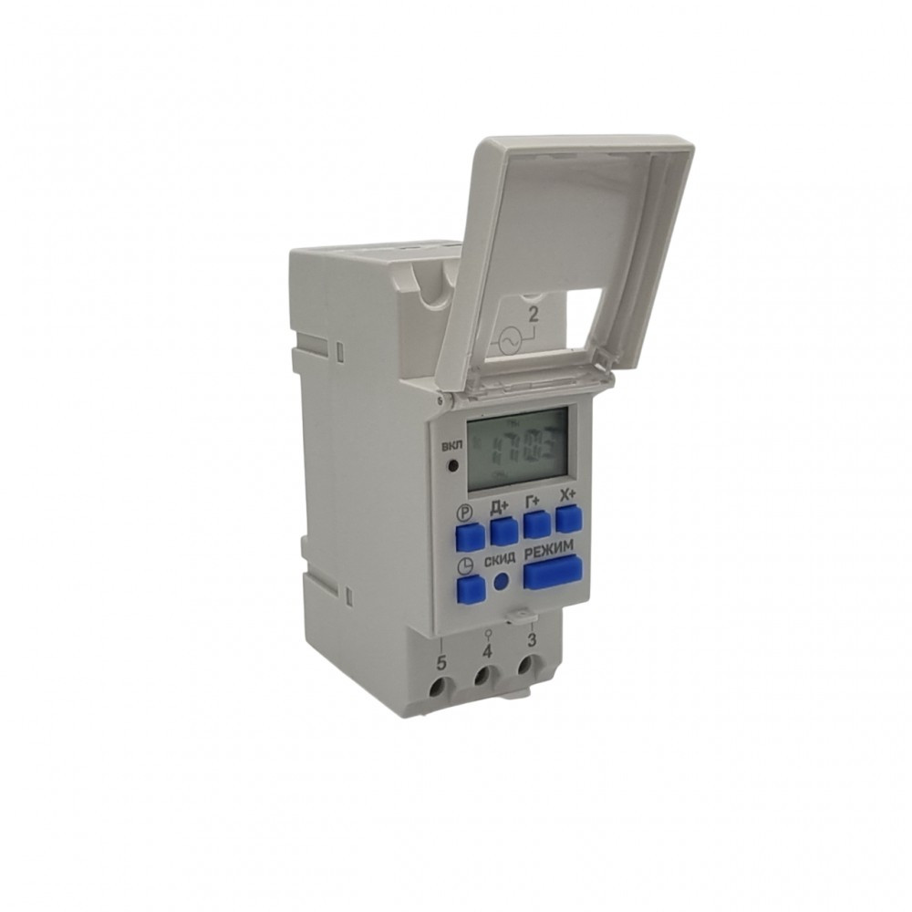 Таймер електронний тижневий AHC20A 20А-1NO+1NC TAKEL