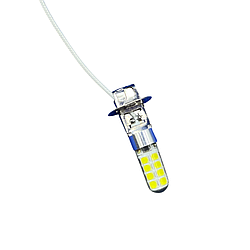 Автомобільні світлодіодні LED/ЛІД лампи у фару H3 12V СИЛІКОН