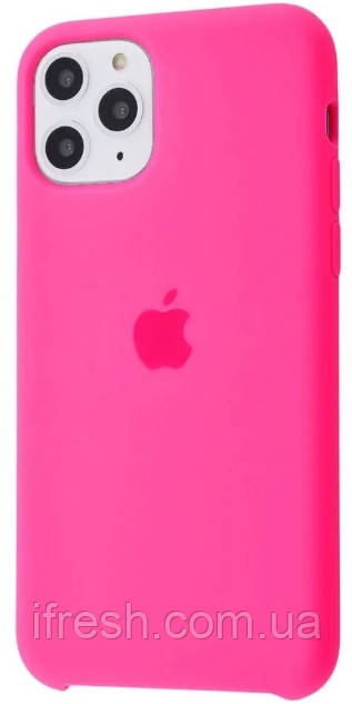 Чохол для iPhone 11 Pro — Силіконовий із мікрофіброю, Shiny Pink (38), фото 1