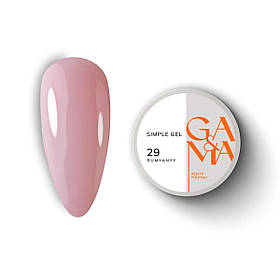 Симпл гель Ga&Ma Рум'яний 029 Simple gel Rumyanyy, 15 мл